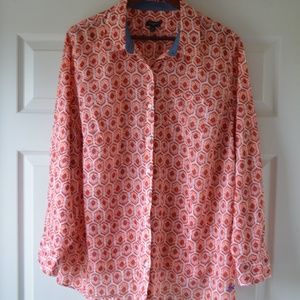 Talbots Button Up Long Sleeve Top